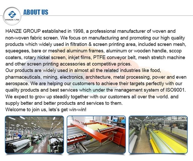 100% Monofilament Polyester Screen Printing Cloth