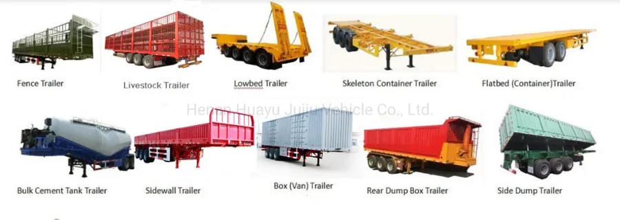 11-13m Optional Grain/Cargo Side Self Tipper Semi Trailer Truck