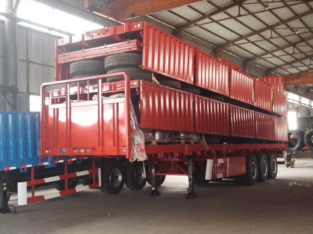 12.5m 50 Ton Side Wall Cargo Transport Utility Semi Trailer