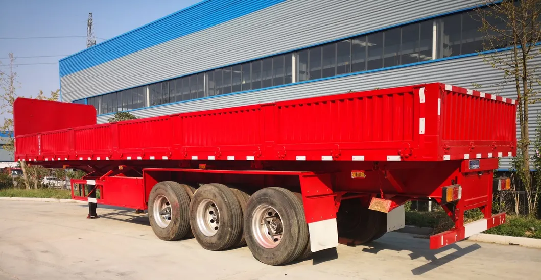 12.5m 50 Ton Side Wall Cargo Transport Utility Semi Trailer
