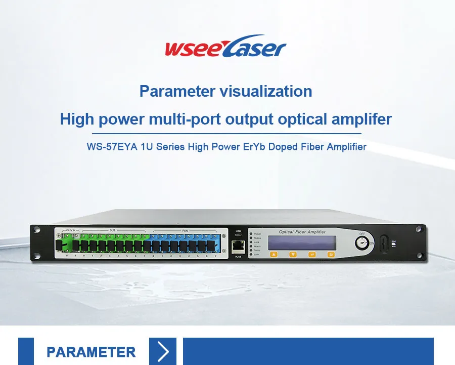 1550nm High Power Wdm 16 Port *23dBm 32dBm EDFA for CATV/Hfc/Pon