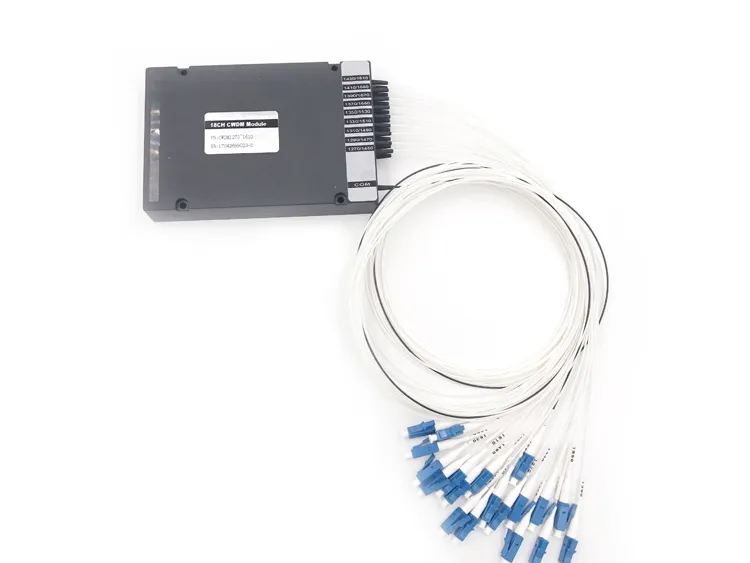 18CH 0.9mm LC/PC Mux/Demux Plastic ABS Box Optical CWDM