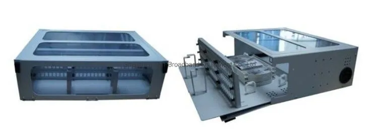 19 Inch Sliding Type with Transparent Top and Front Cover Fiber Optic Distribution Box ODF