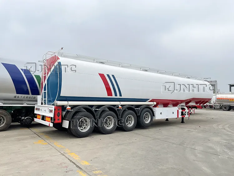 2 3 4 Axle 42000 Liters 3 Compartments Oil Tanker Semi Trailer
