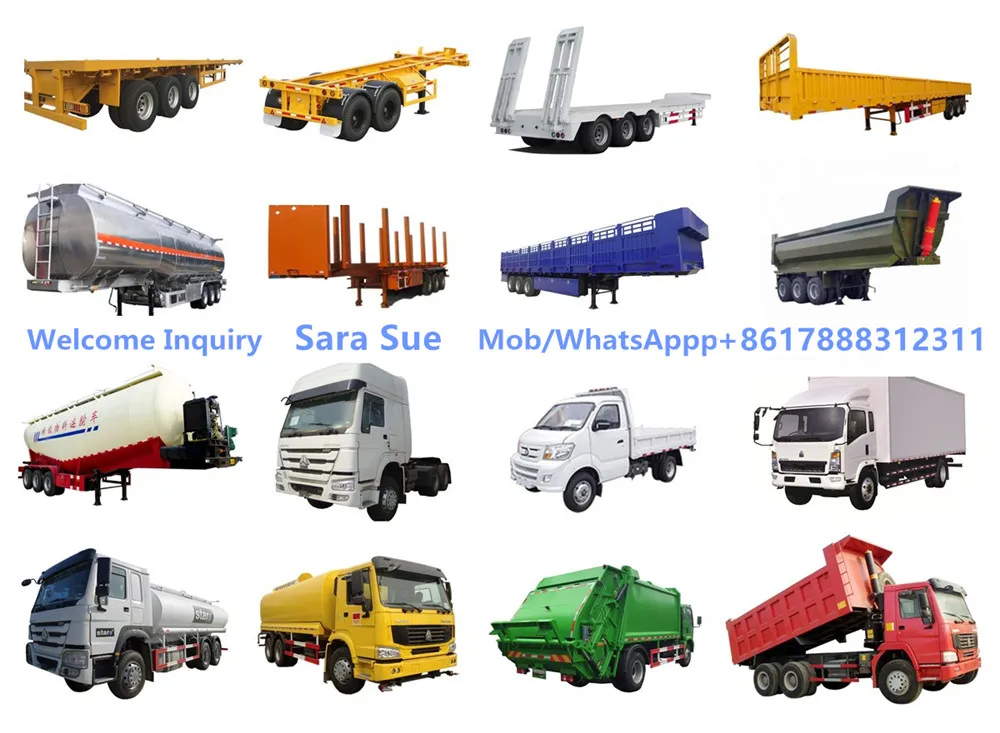 2 3 4 Axles Flatbed Container Semi Trailer for Sale