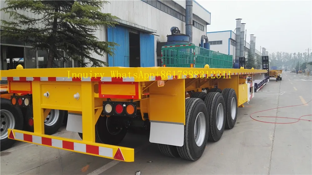 2 3 4 Axles Flatbed Container Semi Trailer for Sale