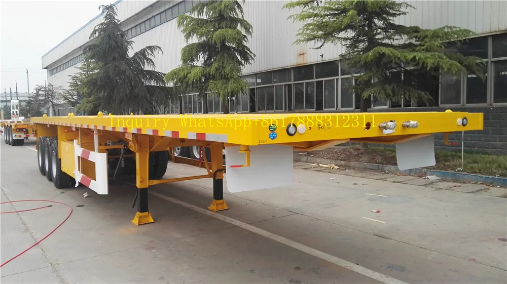 2 3 4 Axles Flatbed Container Semi Trailer for Sale