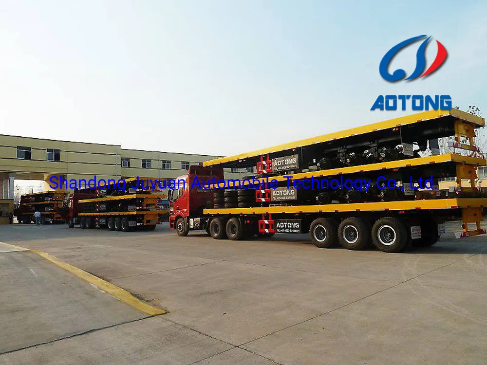 2/3/4 Axles Skeleton Container Semi Trailer/ 4 Axles Container Trailer