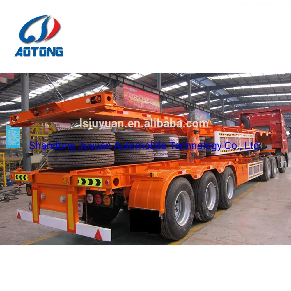 2/3/4 Axles Skeleton Container Semi Trailer/ 4 Axles Container Trailer