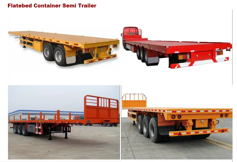 2/3/4 Axles Skeleton Container Semi Trailer/ 4 Axles Container Trailer
