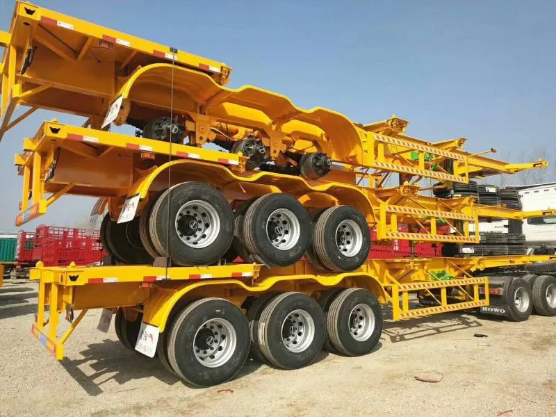 2/3 Axles 40FT Skeleton Semi Trailer for Container Transportation