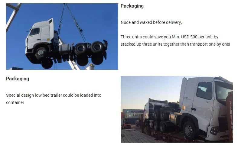 2017 Lowest Price Sinotruk HOWO 371 6*4 Trackor Head Truck Chassis for Sale
