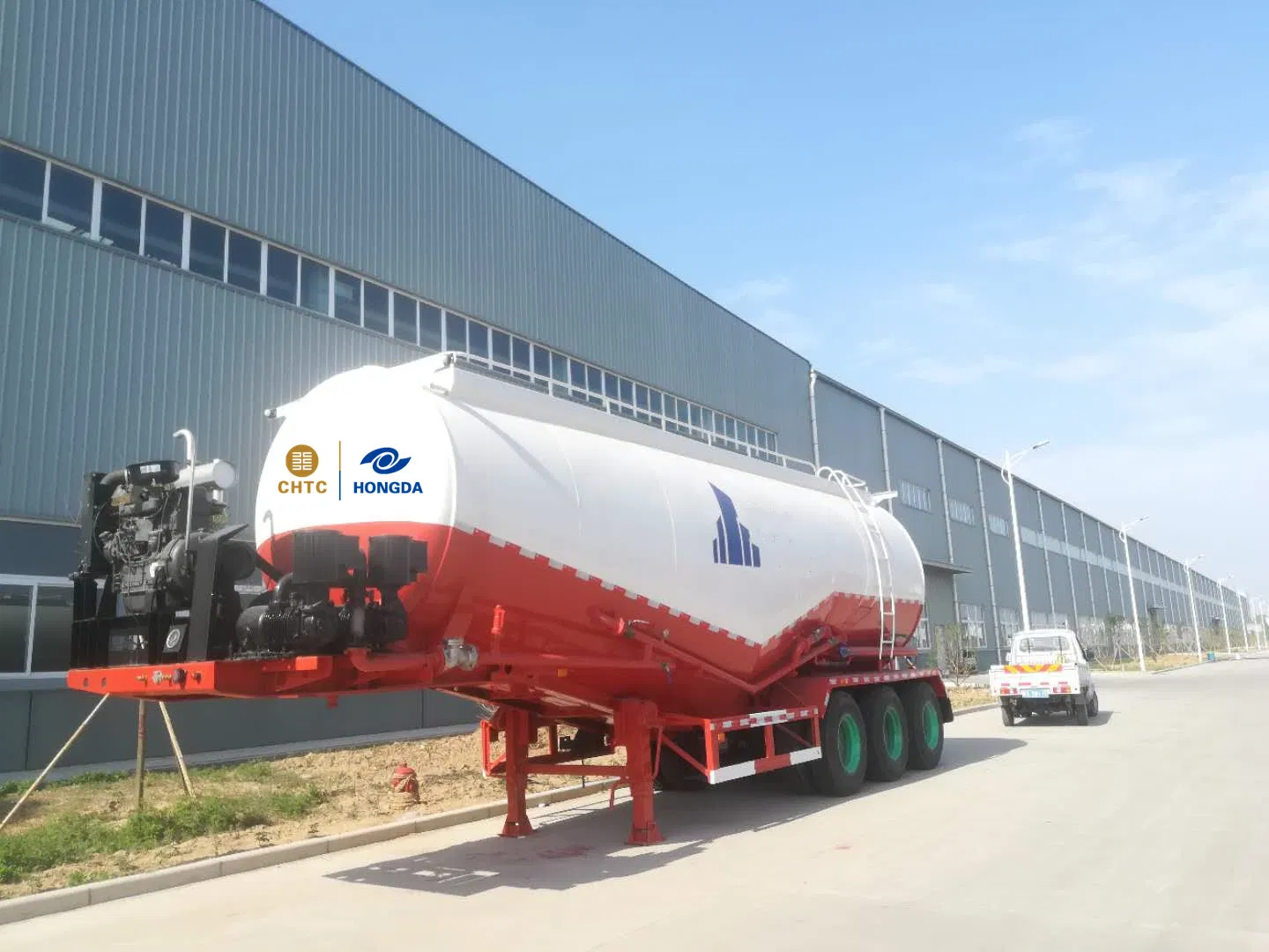2021 Hot Sale 3 Axles 30-50 Cbm Bulk Cement Powder Tanker Semi Trailer for Sale