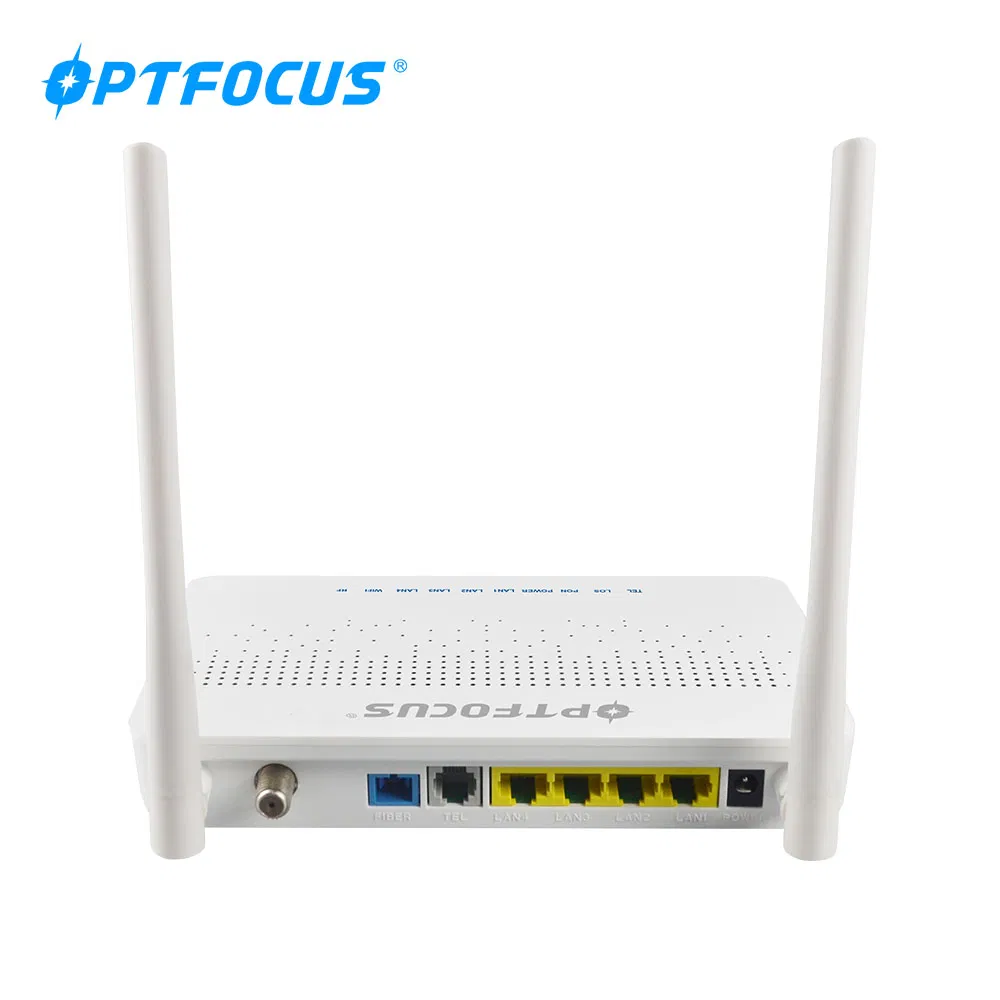 2020 New Arrival 1ge+3fe+1tel+1USB+RF ONU with RF and WiFi ONU Gpon