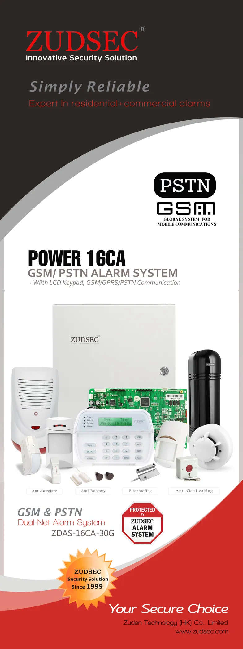 2021 Newest Fingerprint Smart Anti-Thief Intruder WiFi/GSM Burglar Wireless Home Security Alarm System with IP Camera