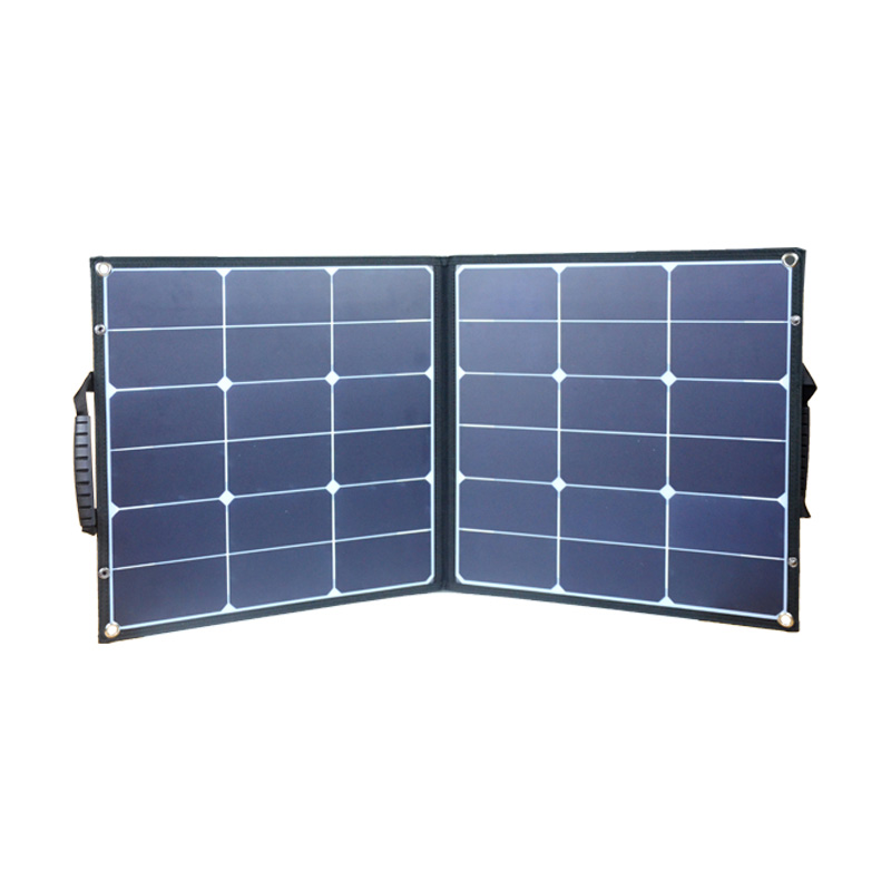 How does a portable solar charger work?