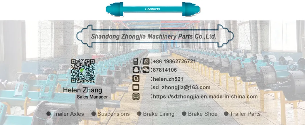 24t 28t 32t Bogie Suspension Single Point Suspension with Germany Type Axle for Semi Trailer Auto Parts and Truck Spare Parts