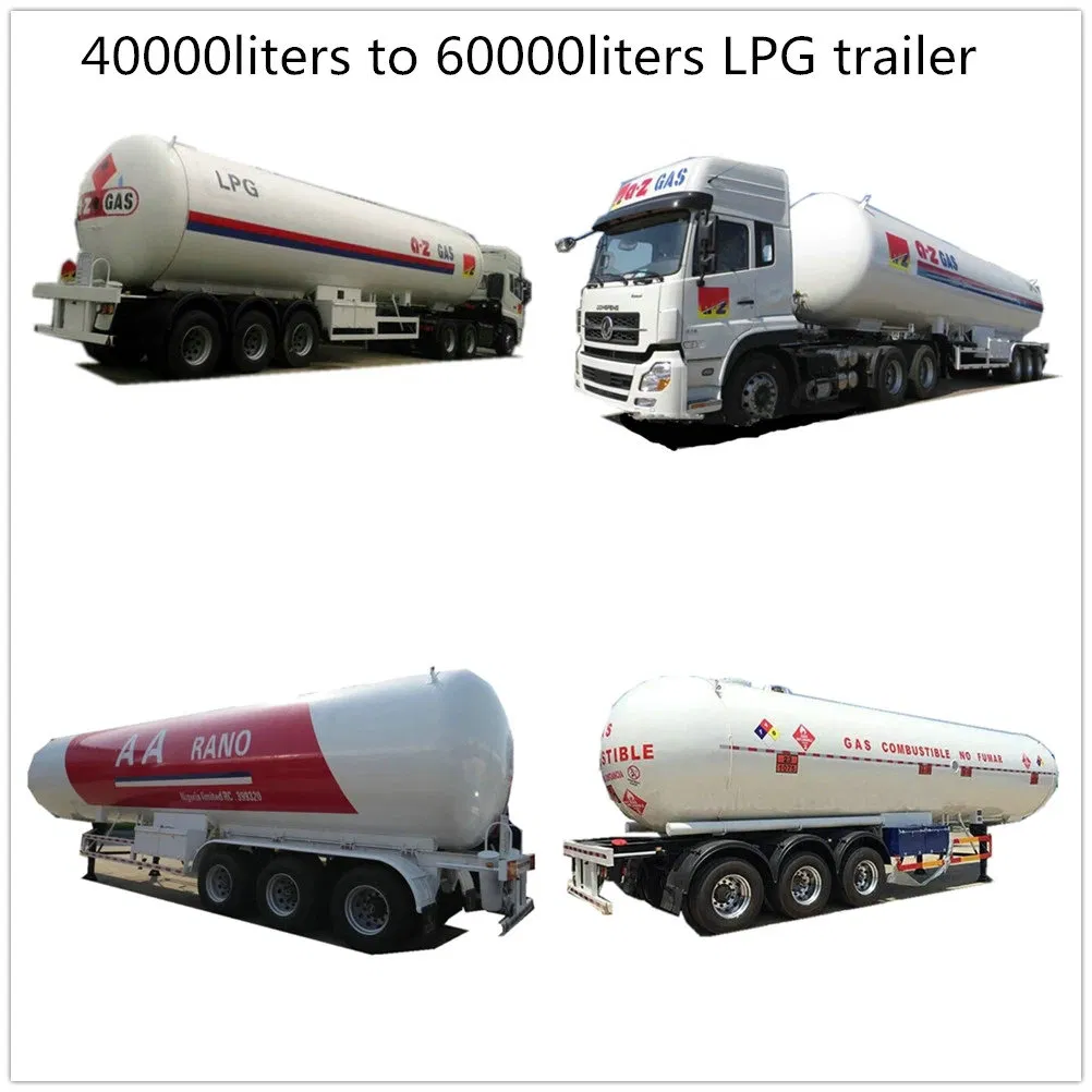 3 Axle 30 - 70m3 LPG Tank Semi Trailer Truck (Design as ASME ADR Tanker)