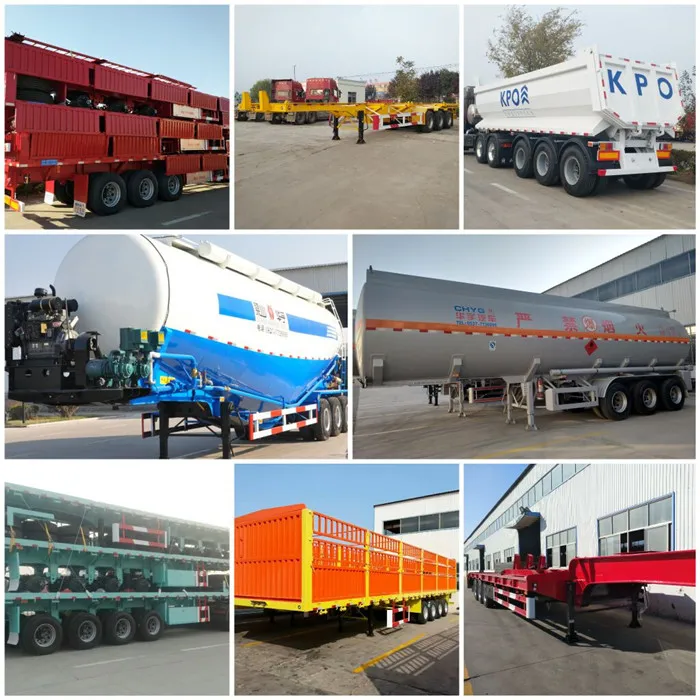 3 Axle Steel Petrol/Diesel/Oil/Fuel/Flammable Liquid Semi Tank Trailer