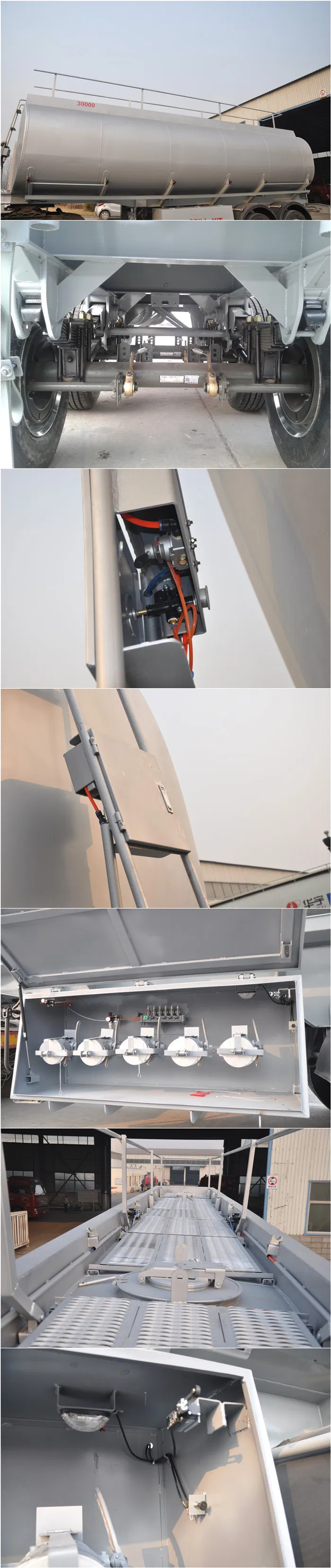 3 Axle Steel Petrol/Diesel/Oil/Fuel/Flammable Liquid Semi Tank Trailer