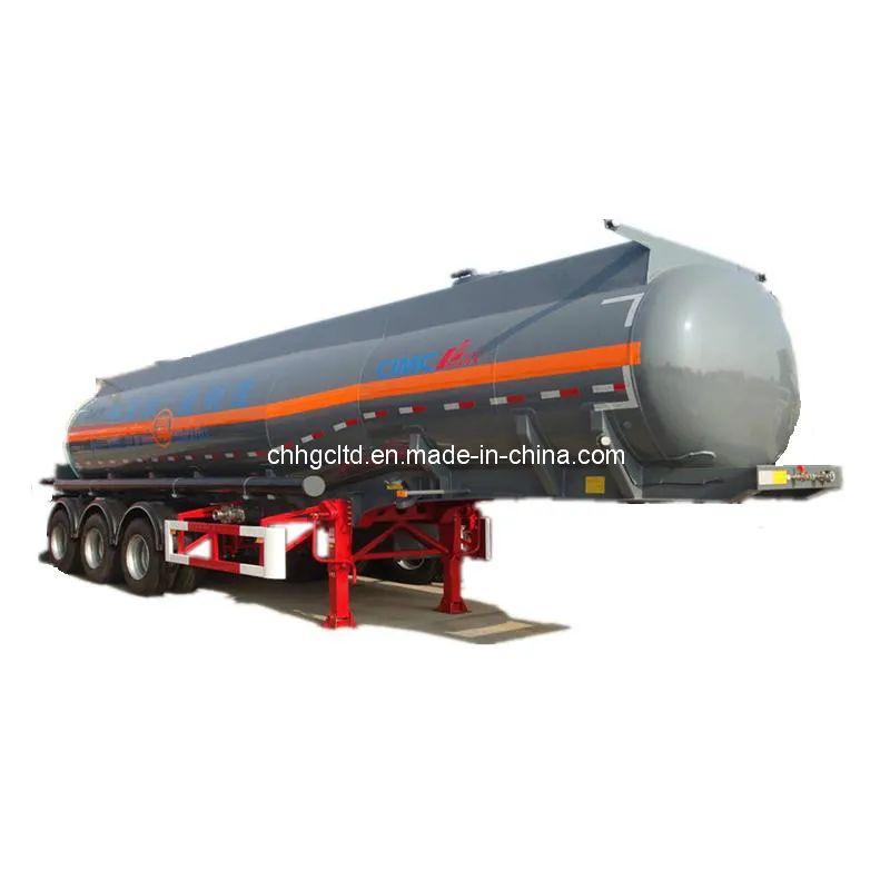 3 Axles 40cbm Chemical Liquid Tank Trailer