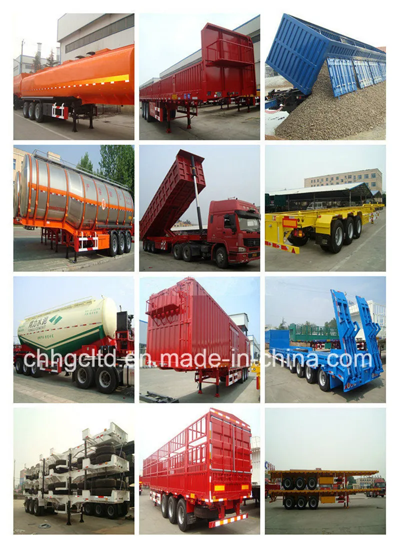 3 Axles Fence Stake Box Cargo Truck Trailer, Livestock Carrying Semi Trailer