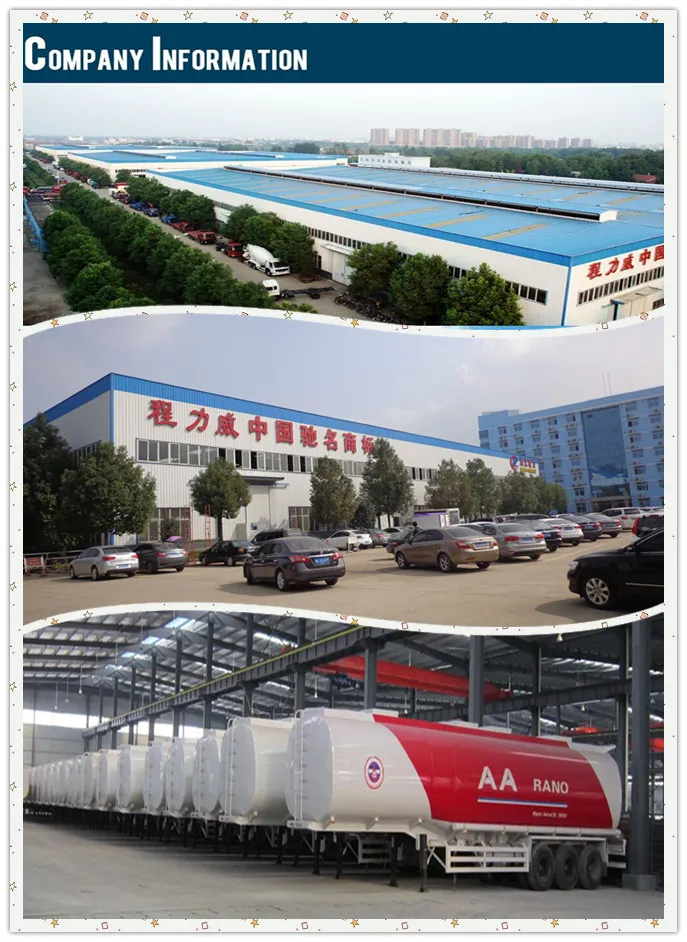 3 Axles Stainless Steel Fuel Chemical Liquid Storage Tank Trailer for H2so4 Naoh HCl Cl2
