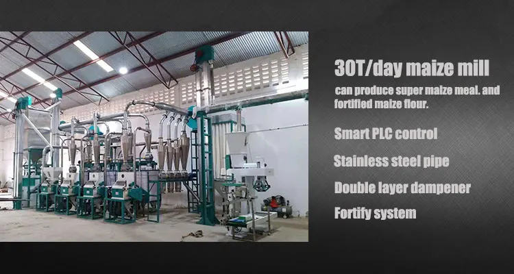 30t Maize Milling Machine Flour Mill Grits