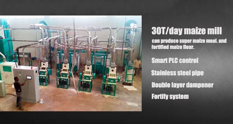 30t Maize Milling Machine Flour Mill Grits