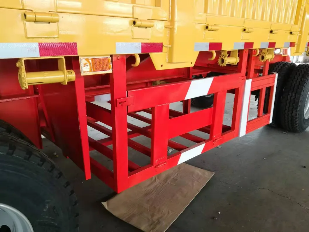 30t Steel Tri Axle/Two Axle Capacity Semi Full-Trailer for Cargo Transport