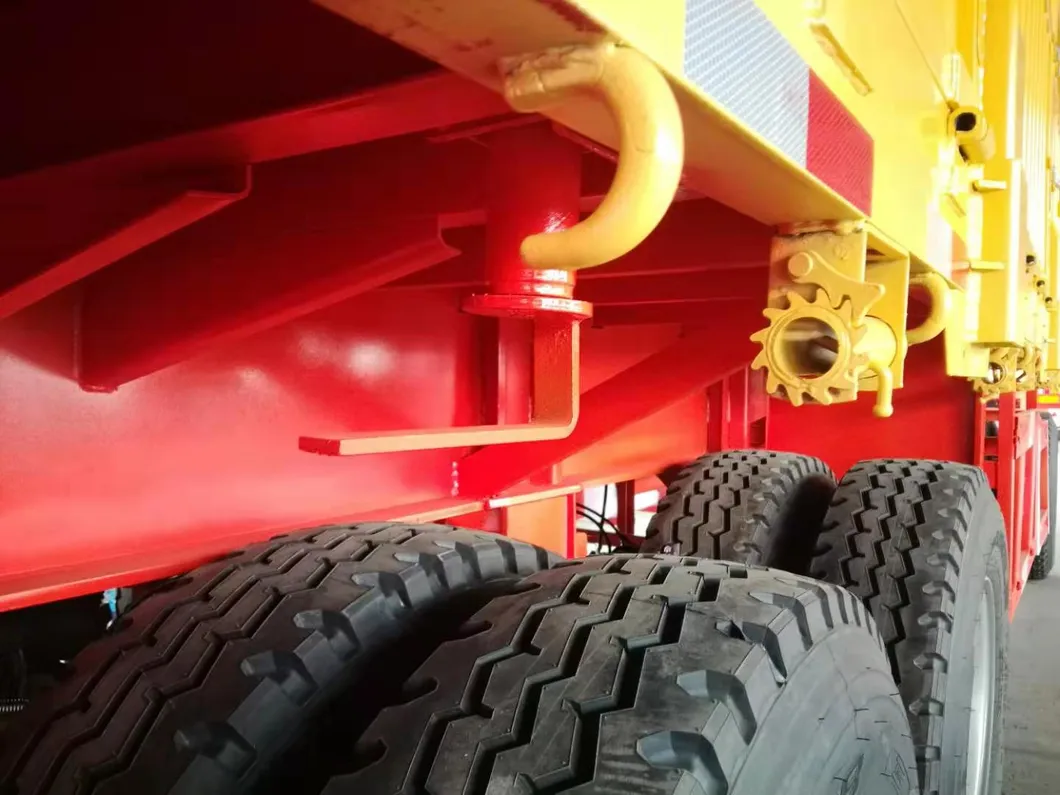 30t Steel Tri Axle/Two Axle Capacity Semi Full-Trailer for Cargo Transport