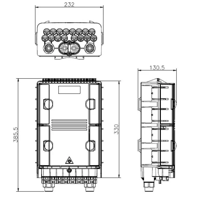 36 Core Optical Distribution Box Outdoor Fiber Optic Distribution Box Odb