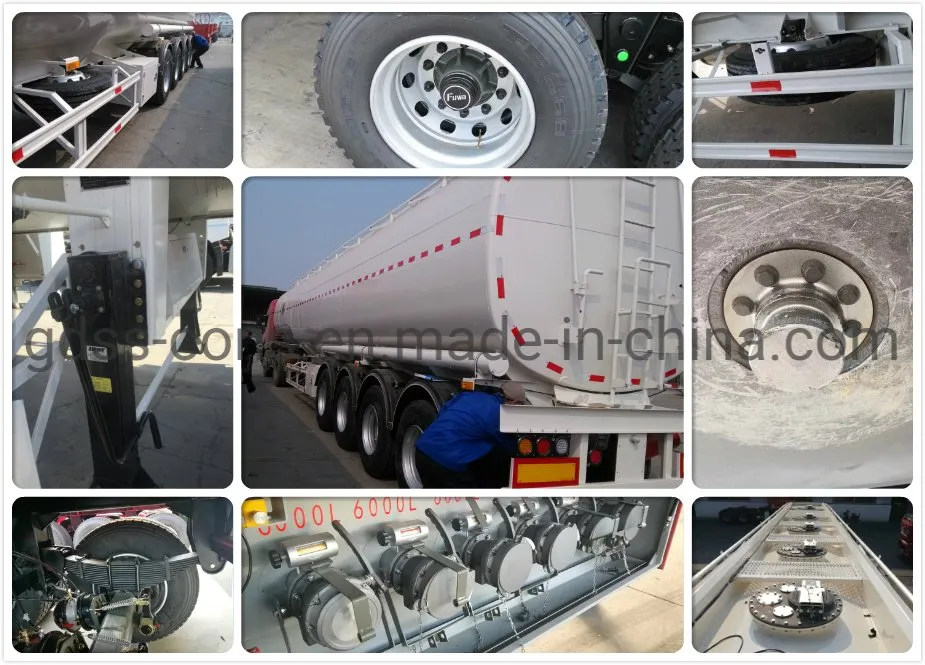 3axle 4 Axles 5 Compartments 30cbm-70cbm Diesel Fuel Oil Fuel Tanker Truck Trailer