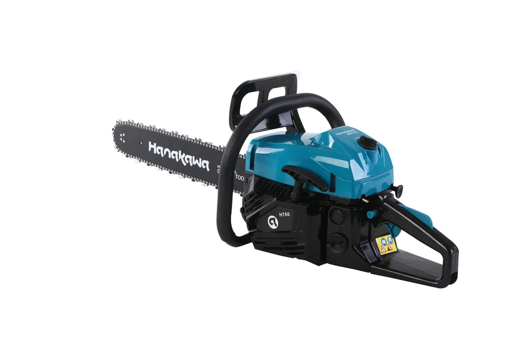 3hanakawa H760 (60) 55.6cc 2-Stroke Gasoline Professional Chainsaw with Rollomatic Bar Length 18in 20in Optional