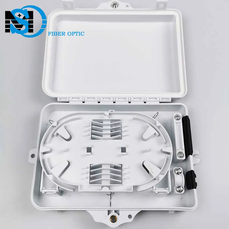 4/6 Core FTTH Mini Fiber Optic Distribution Box with PC/ABS Material