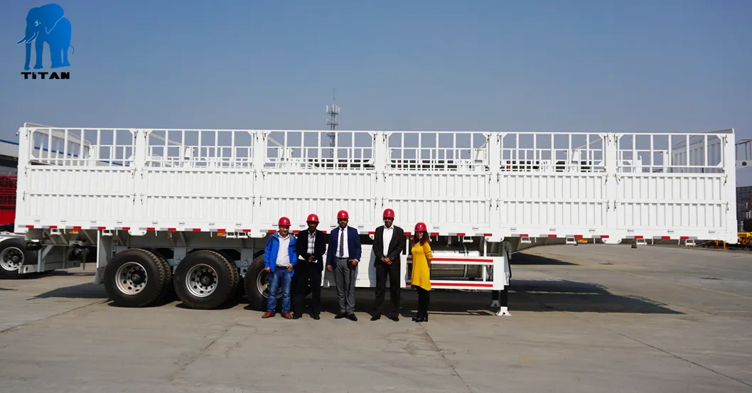 40FT Fence Container Transporting Livestock Semi Truck Trailer for Sale