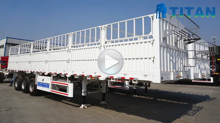 40FT Fence Container Transporting Livestock Semi Truck Trailer for Sale