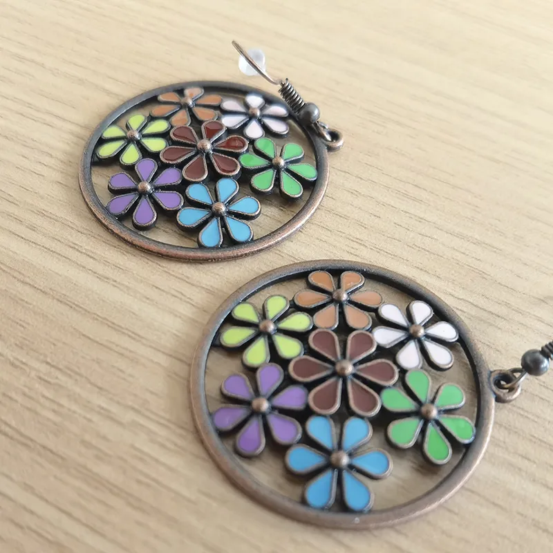 Antique Copper Plated Bohemian Women′ S Earrings