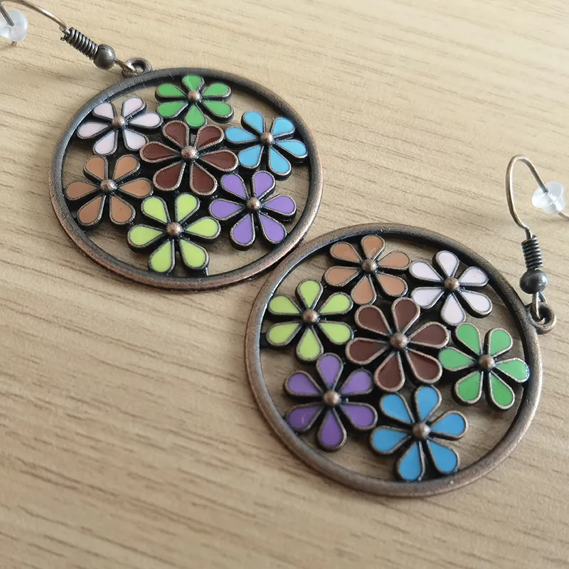 Antique Copper Plated Bohemian Women′ S Earrings