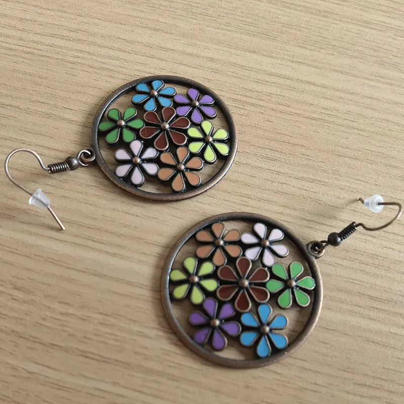 Antique Copper Plated Bohemian Women′ S Earrings