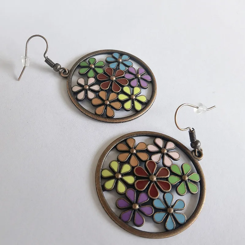 Antique Copper Plated Bohemian Women′ S Earrings