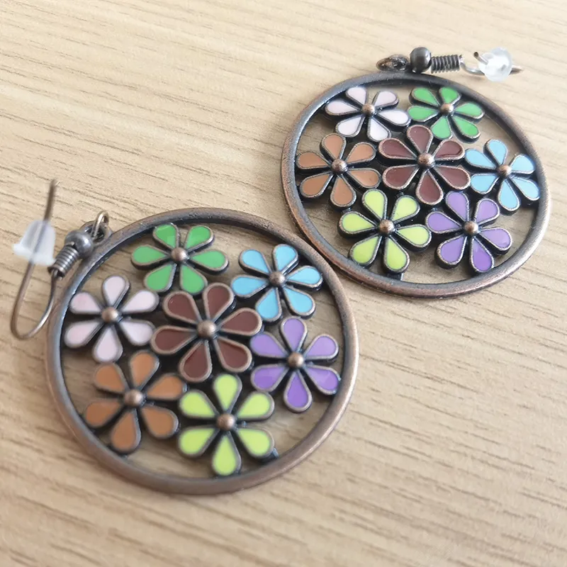 Antique Copper Plated Bohemian Women′ S Earrings