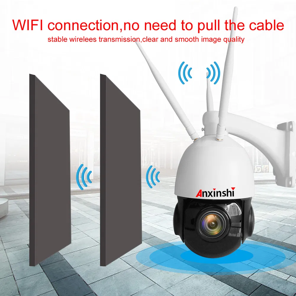 Anxinshi 5MP 3MP 2MP Starlight 4 Inch 4G WiFi PTZ IP Camera