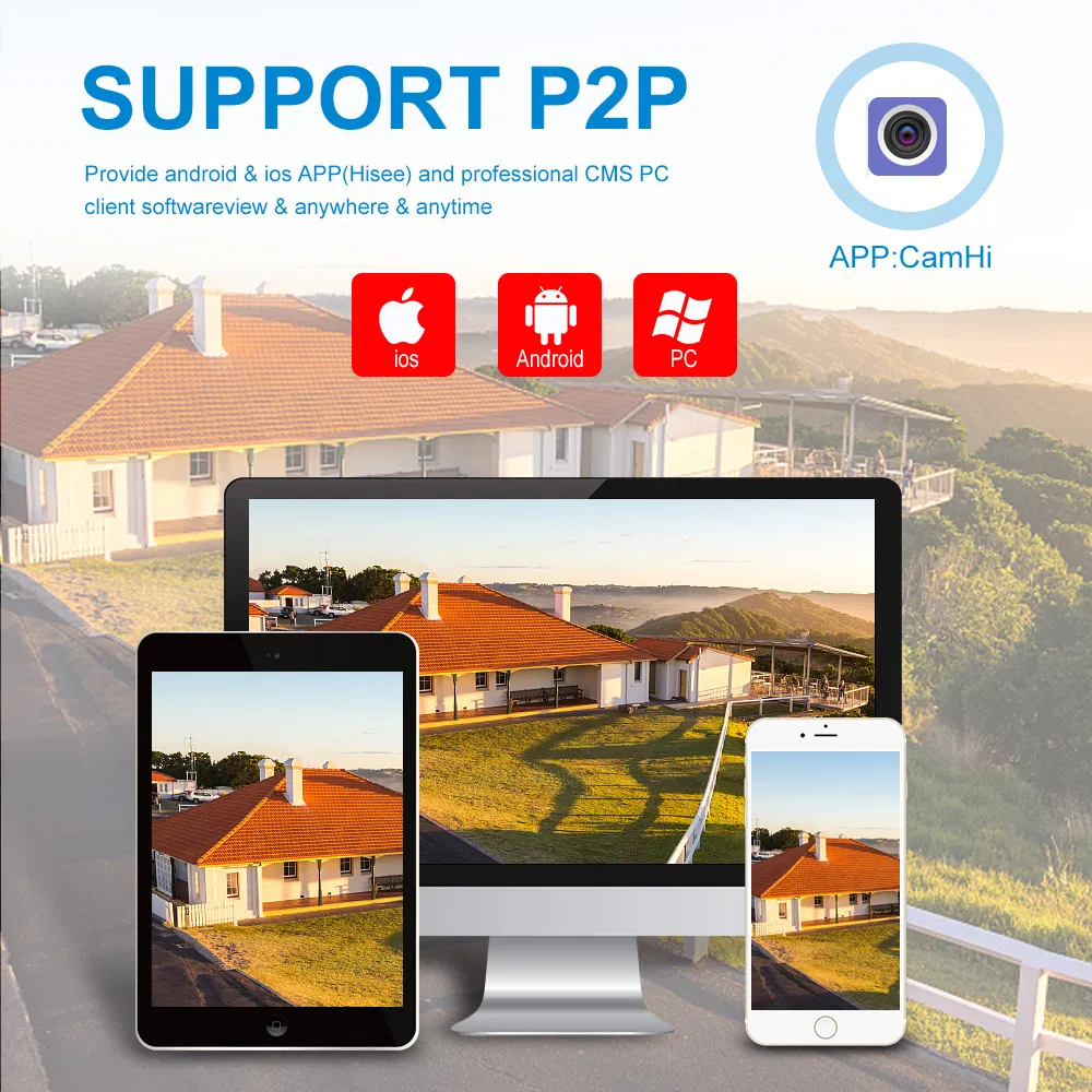 Anxinshi 5MP 3MP 2MP Starlight 4 Inch 4G WiFi PTZ IP Camera