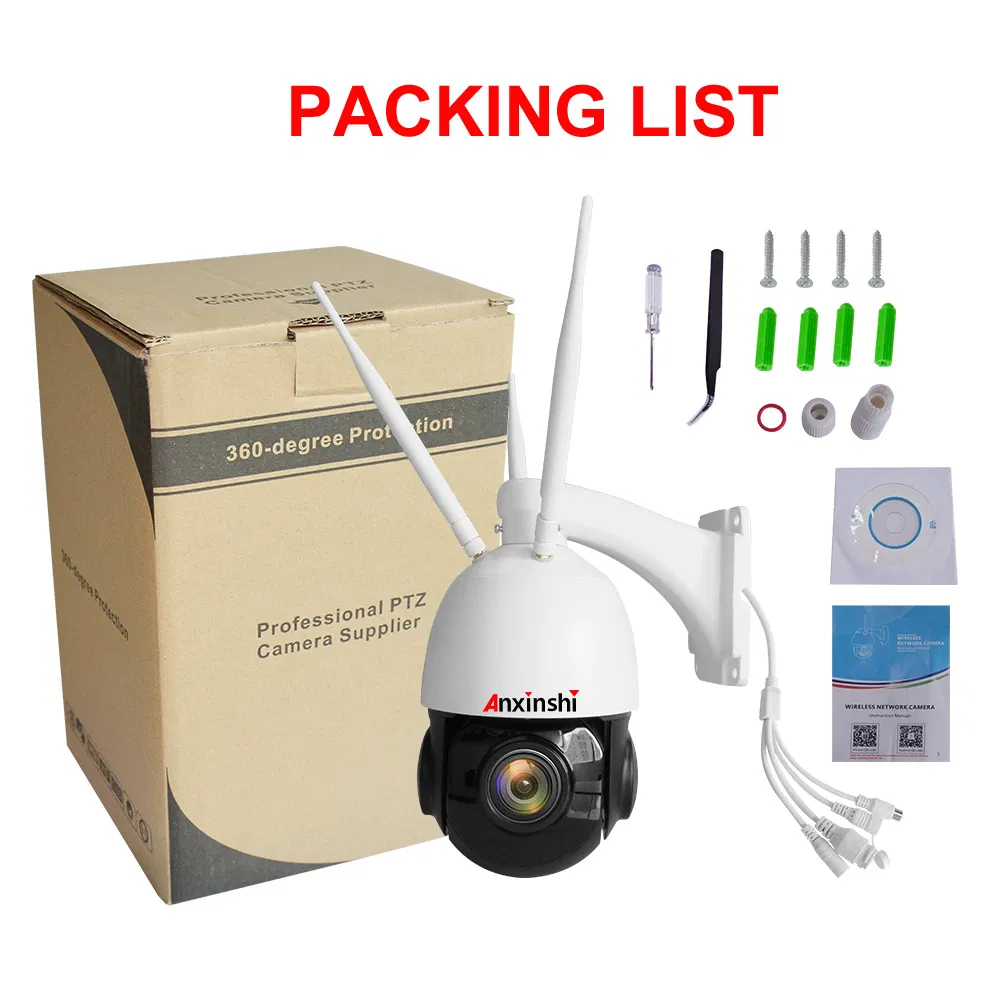 Anxinshi 5MP 3MP 2MP Starlight 4 Inch 4G WiFi PTZ IP Camera