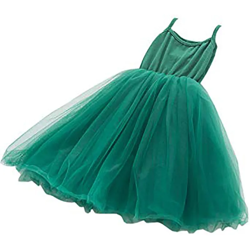 Baby Girls Tutu Dress Sleeveless Infant Toddler Sundress Tulle Bubble 3 Layers