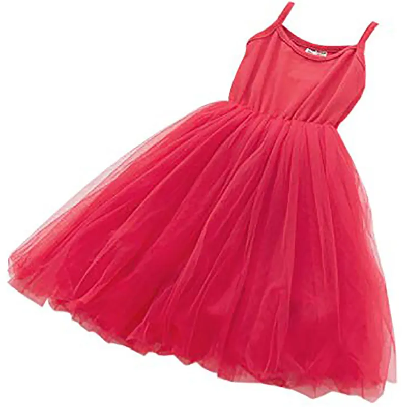 Baby Girls Tutu Dress Sleeveless Infant Toddler Sundress Tulle Bubble 3 Layers