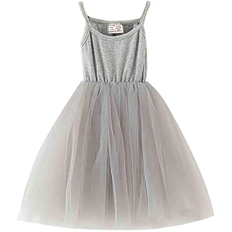 Baby Girls Tutu Dress Sleeveless Infant Toddler Sundress Tulle Bubble 3 Layers