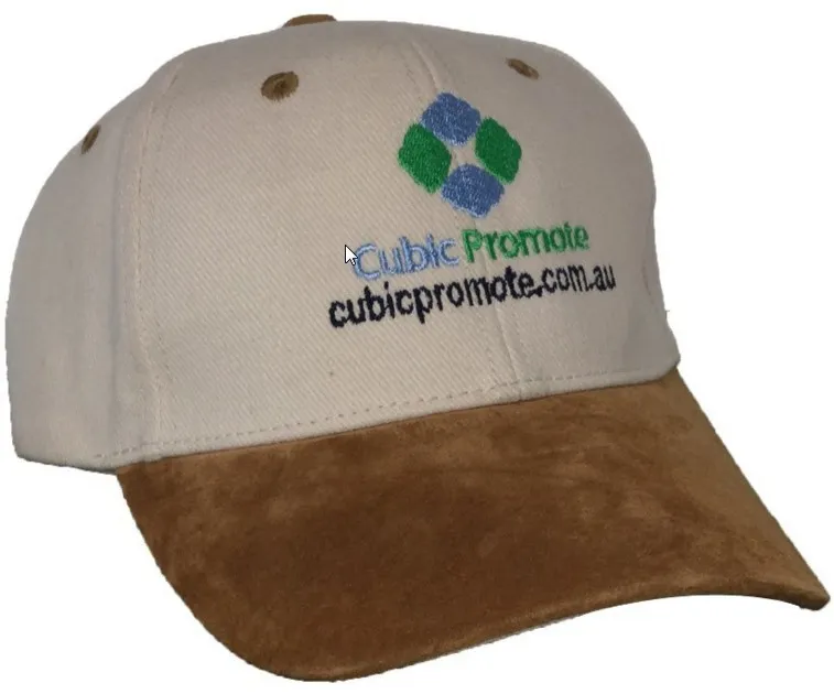 Brushed Cotton Twill with Suede Peak Cap