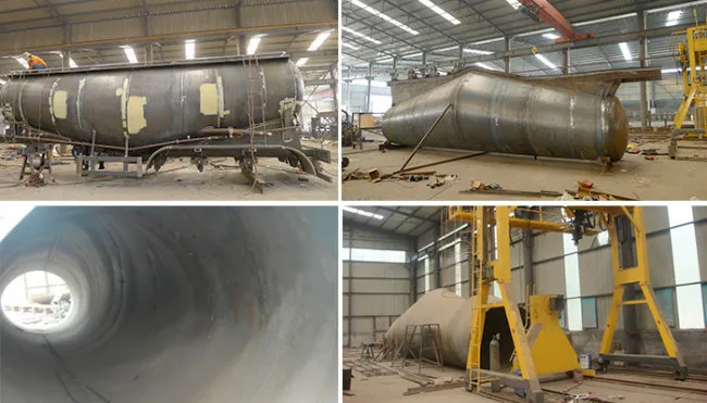 Bulk Cement Tanker Trailer 3 Axle Bulk Cement Tank Semi Trailer for Sale